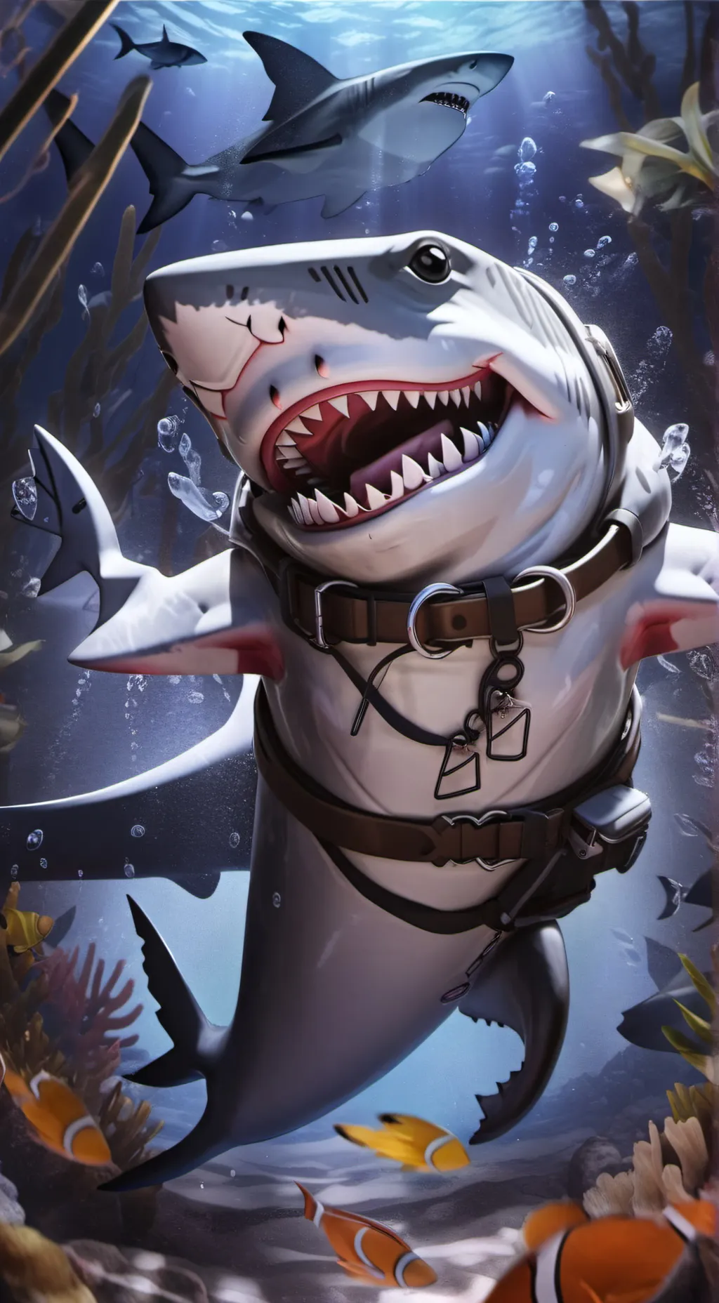 ai character: jeff the landshark background