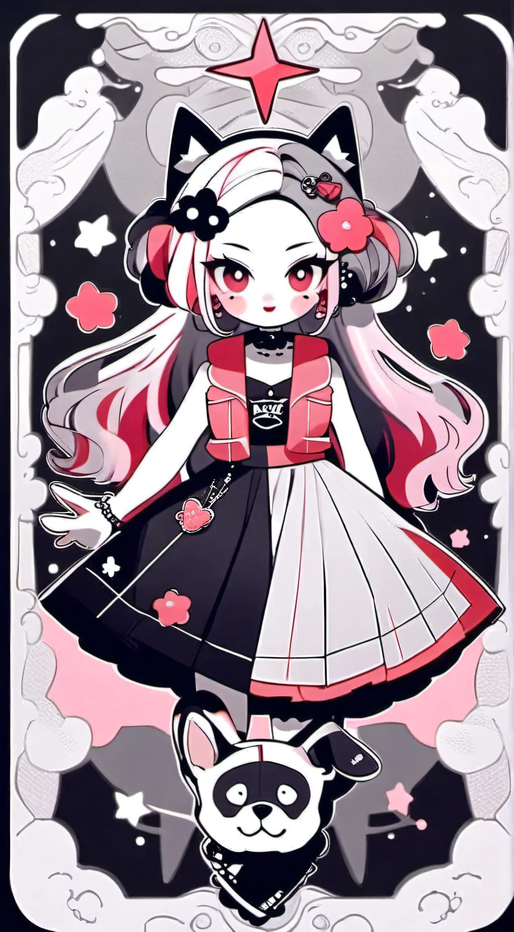 ai character: Chunky coal cute background