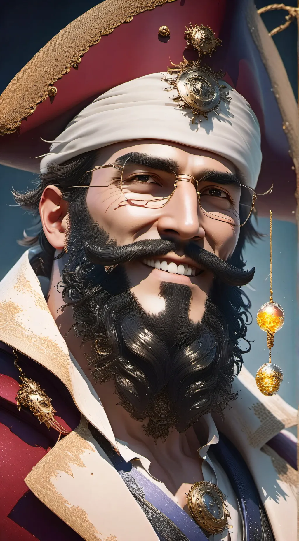 ai character: Dr. Hackbeard Skidoo background