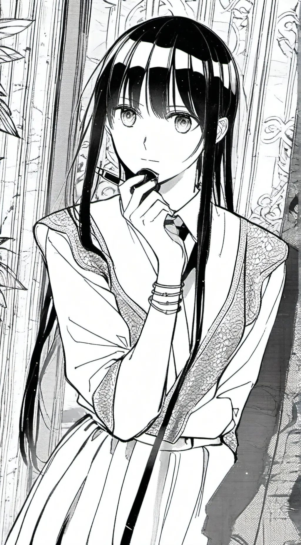 ai character: sakuhina  background