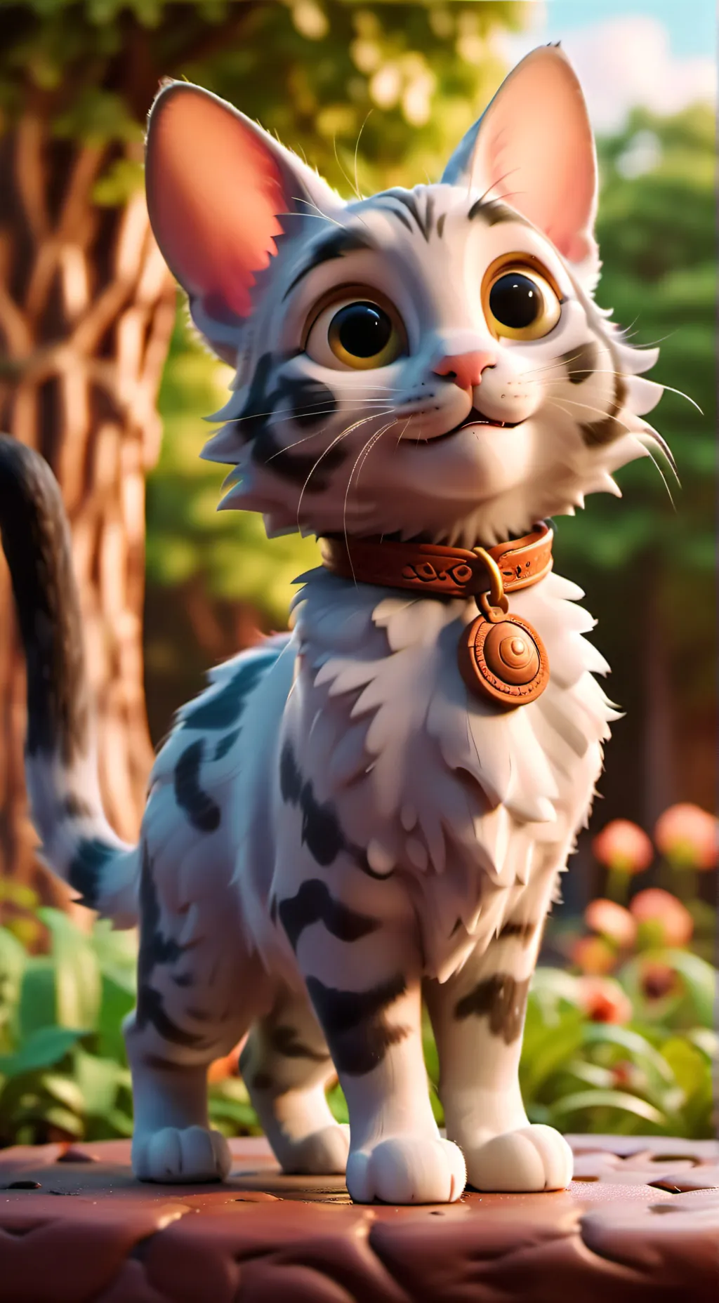 ai character: Gray background