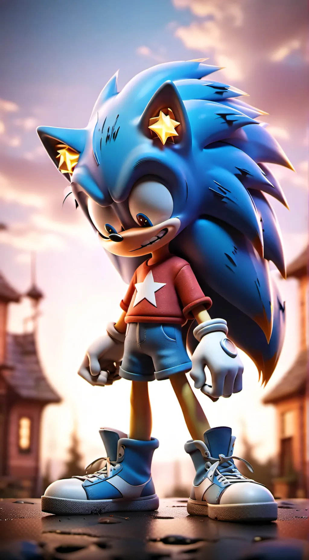 ai character: Sonic is daed background