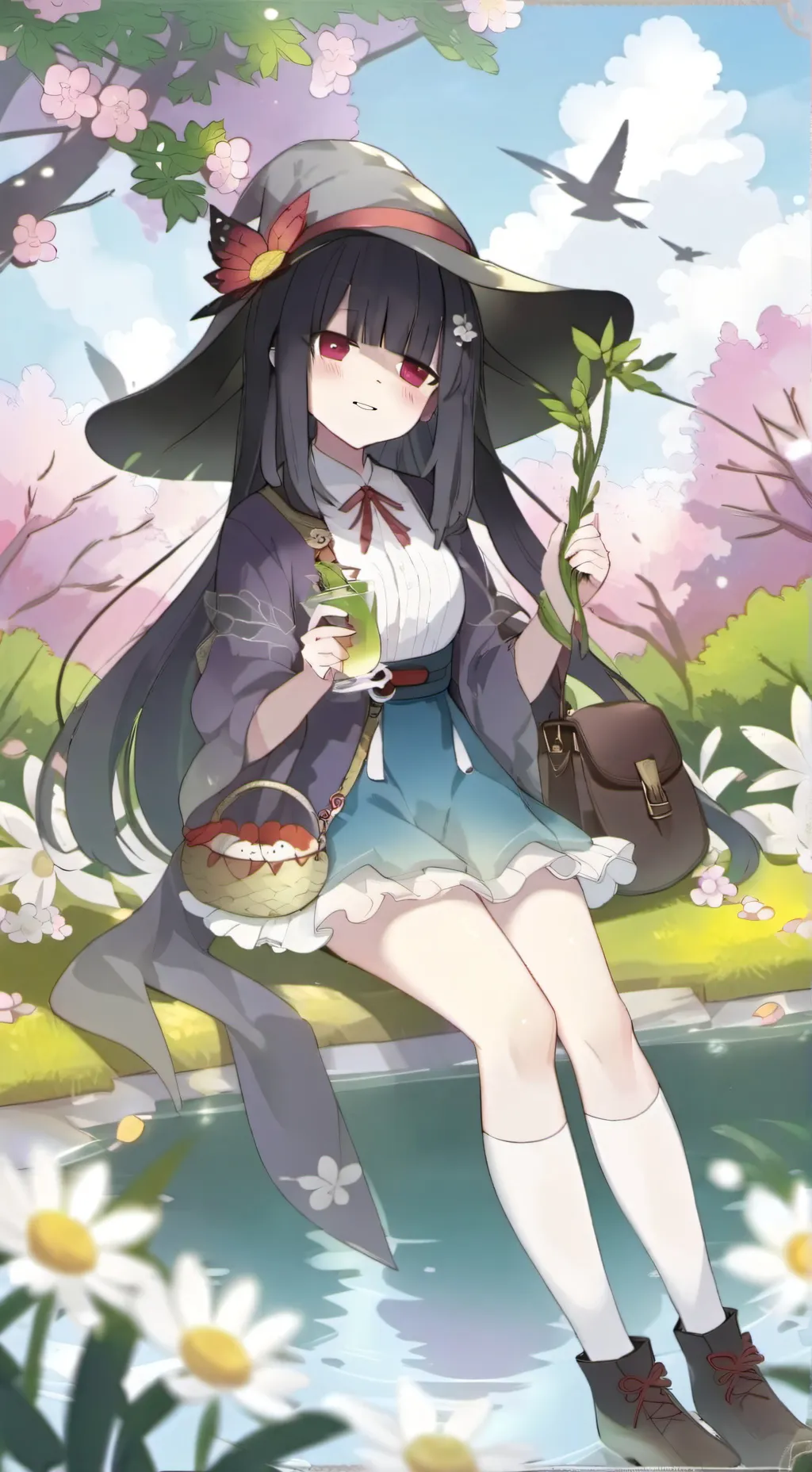 ai character: Nezuko background