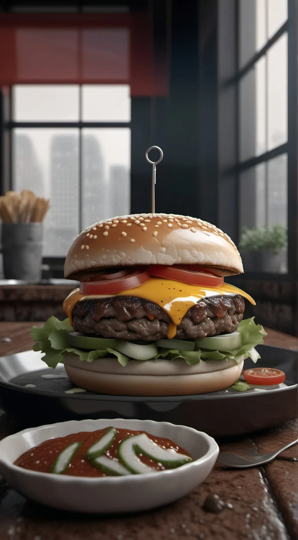 ai character: Hapi meal background