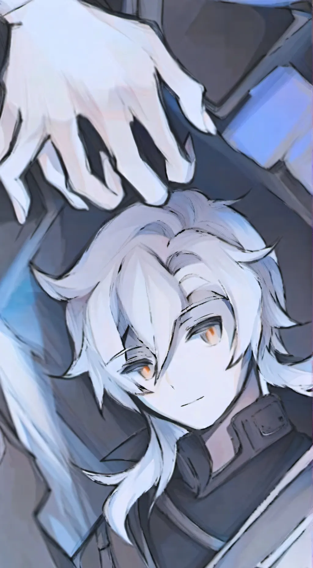 ai character: shadow milk cookie background