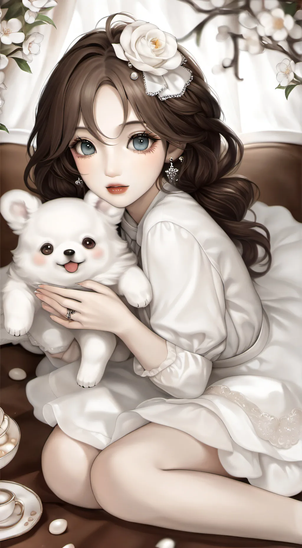 ai character: Sprunki vs dandy w background