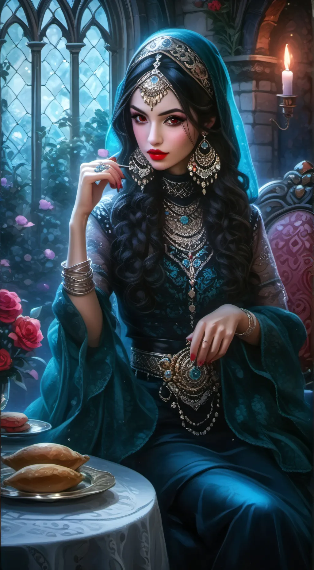 ai character: Esmerelda Hartley  background