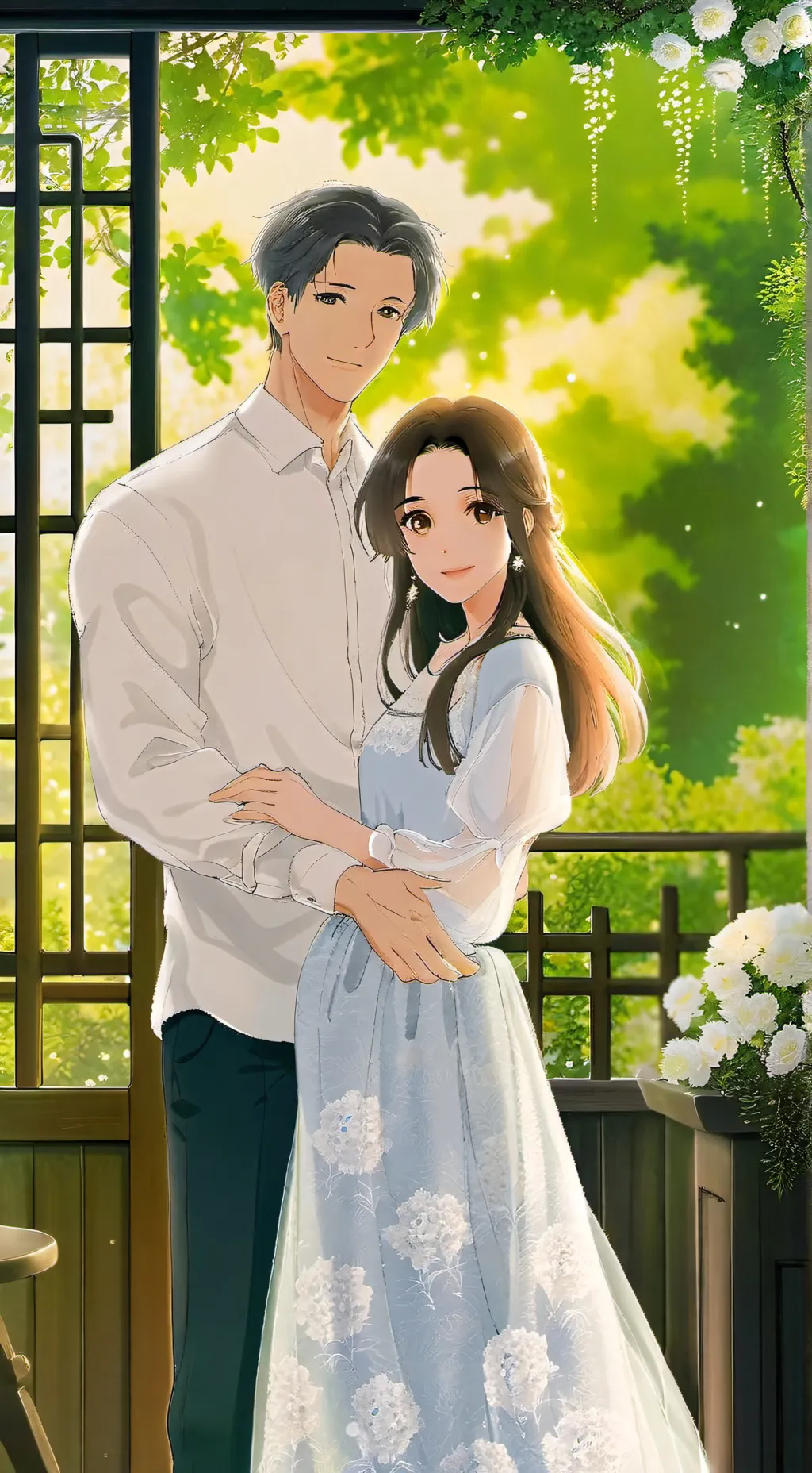 ai character: Taehyung 🩵👣 background