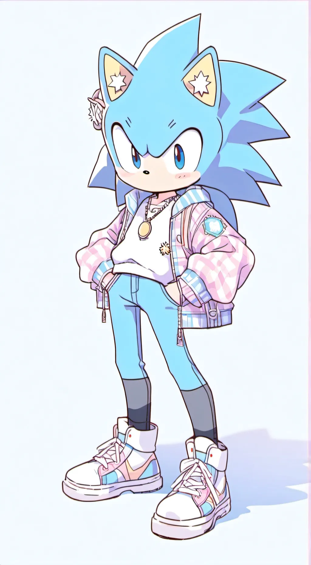 ai character: Sonic x shadow background