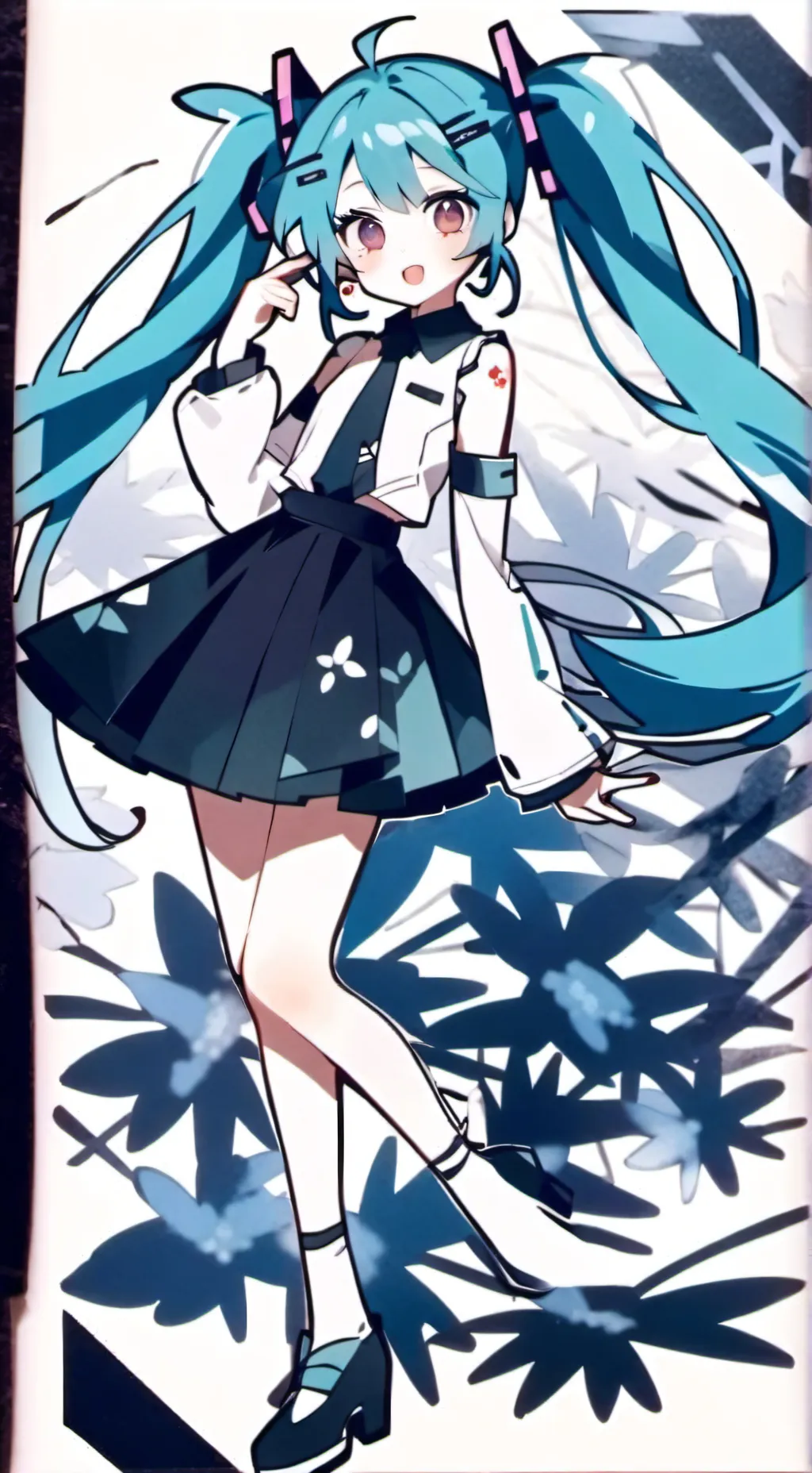 ai character: miku background