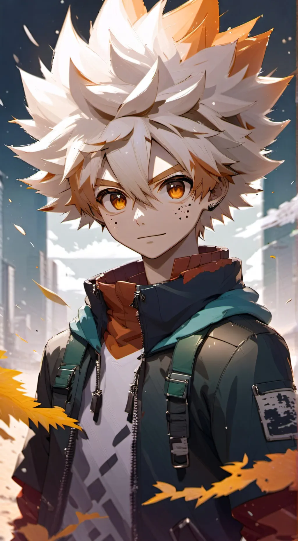 ai character: bakugo  background