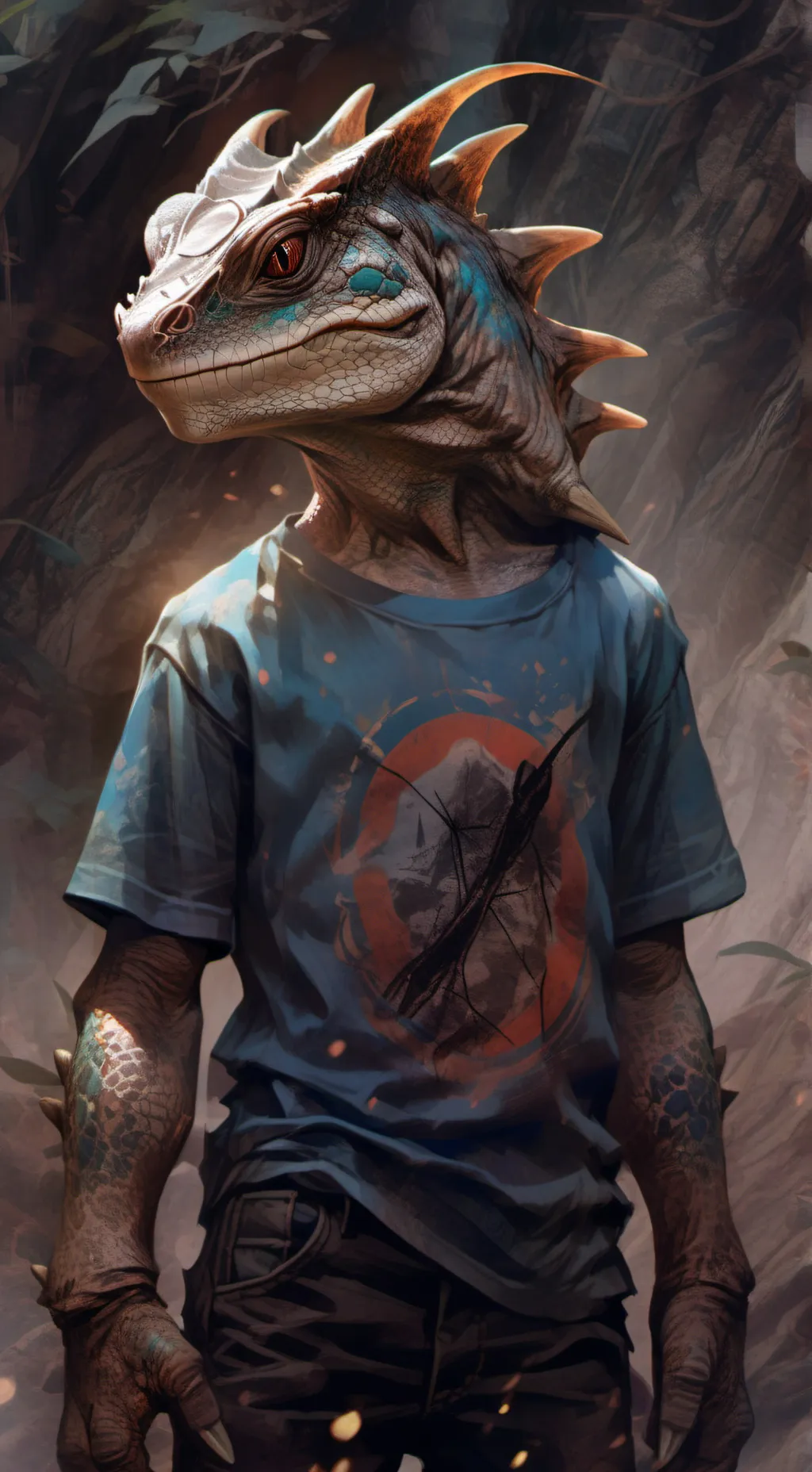 ai character: Reptile  background