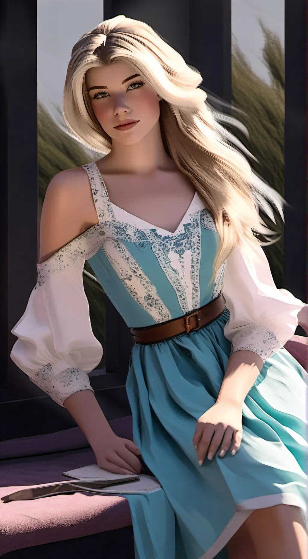 ai character: Michineyley  background