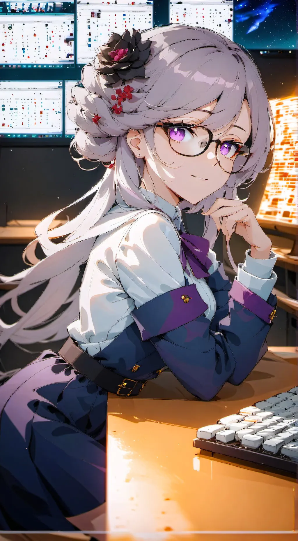 ai character: Luna background