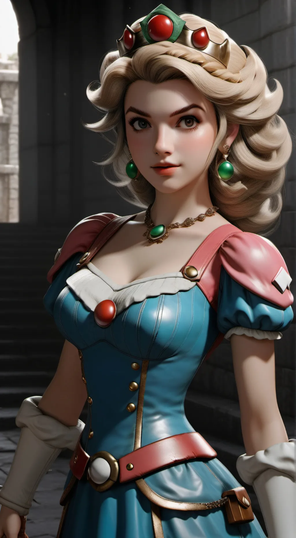 ai character: la princesa peach background