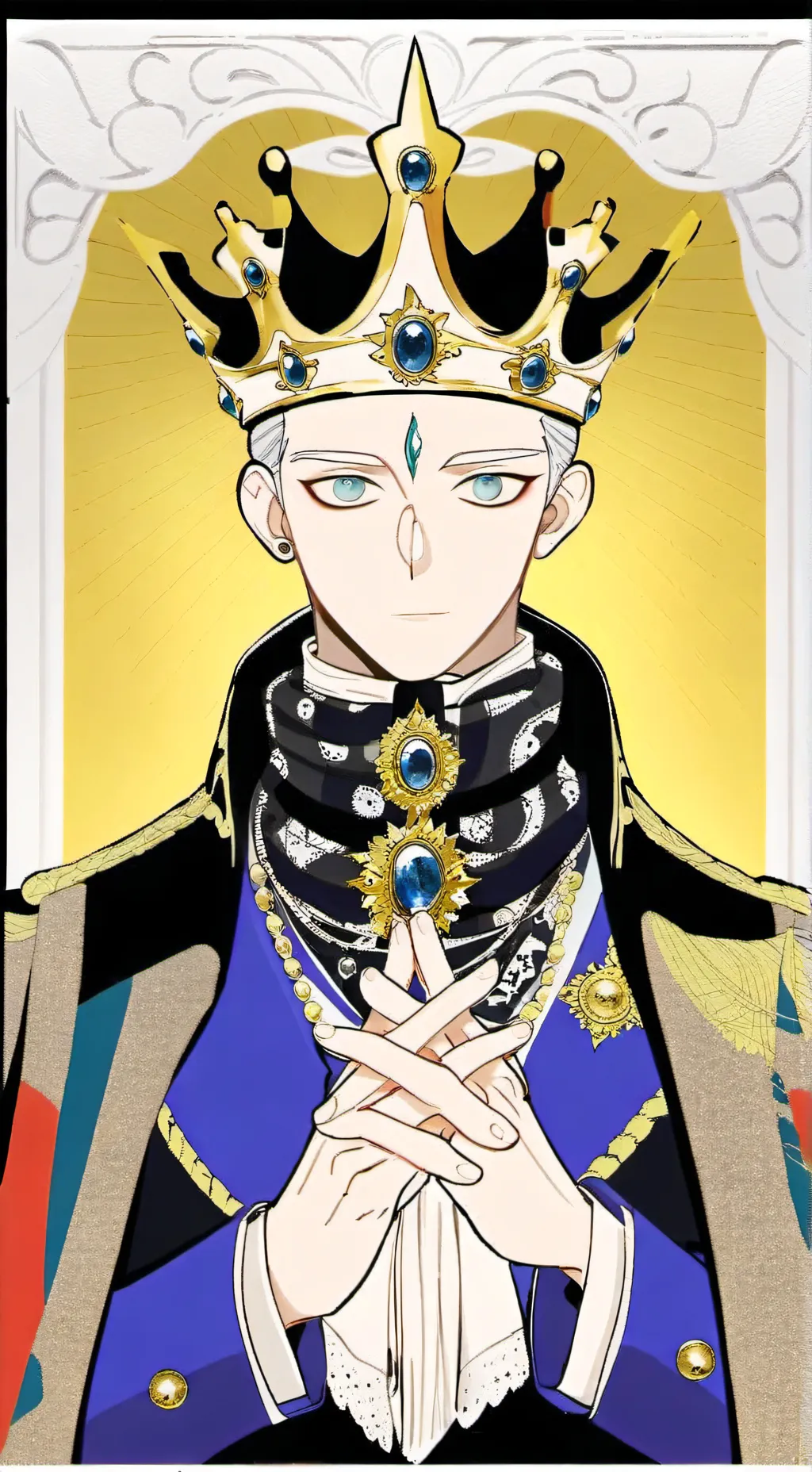 ai character: Double king background