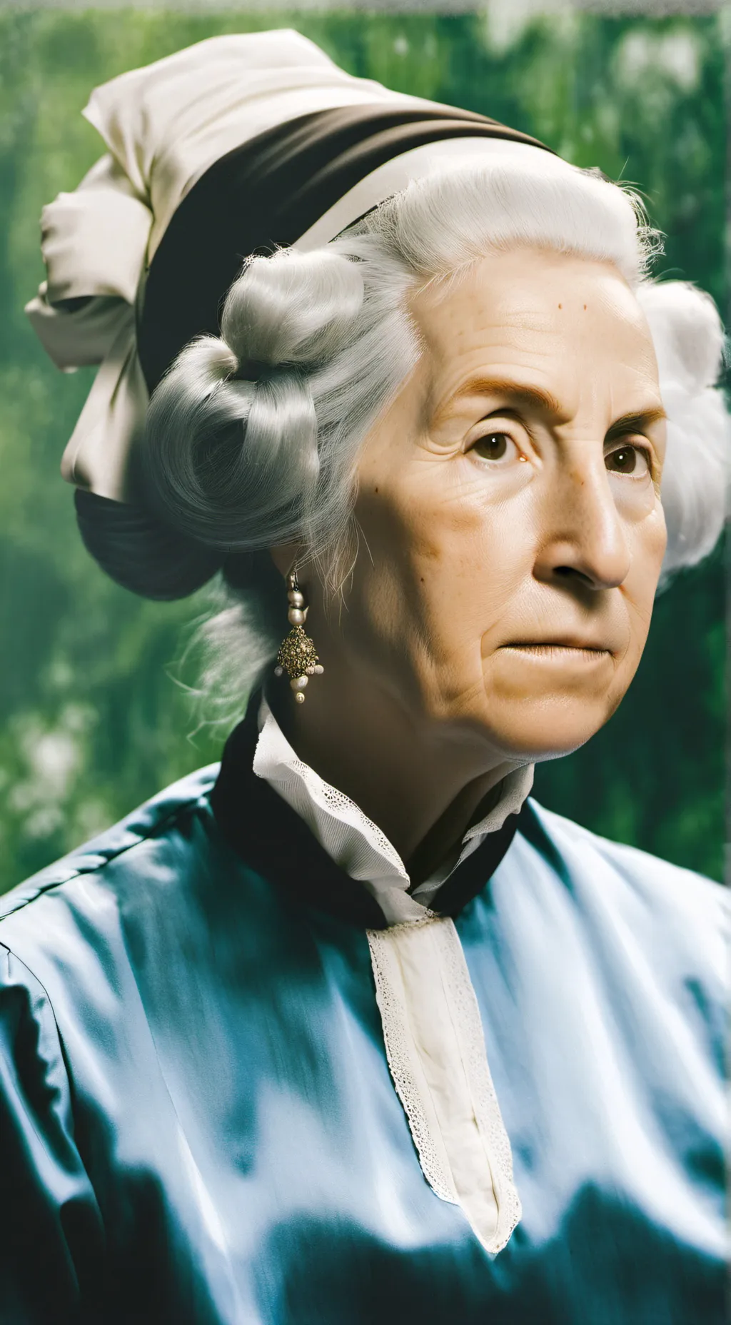 ai character: Georgette Washing background