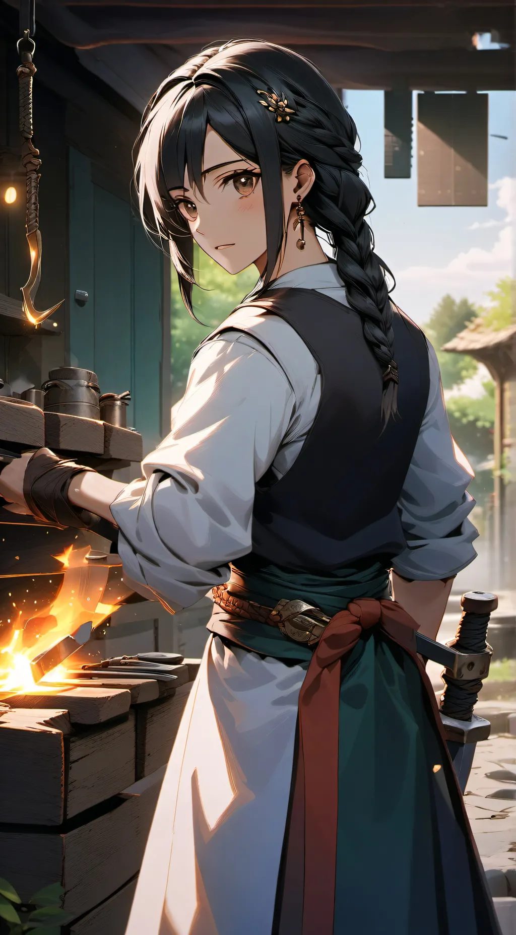 ai character: Elara background