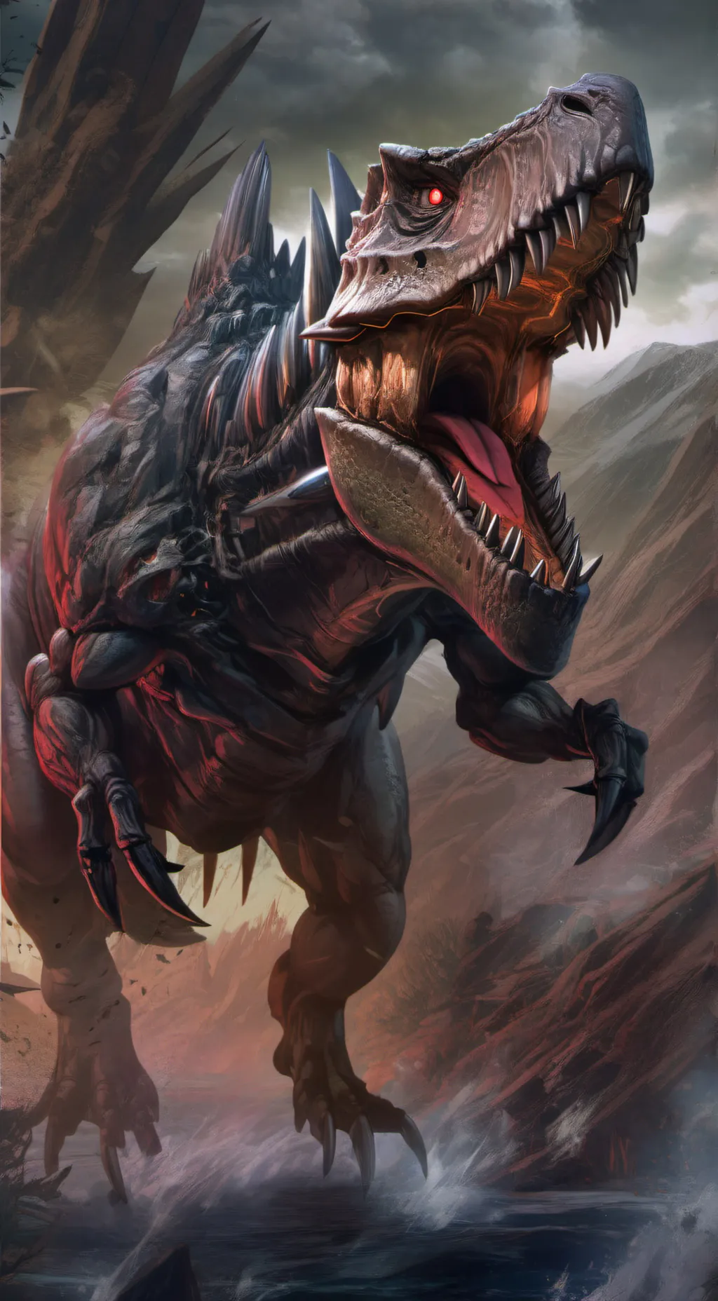 ai character: Monstrous T-Rex Tf background