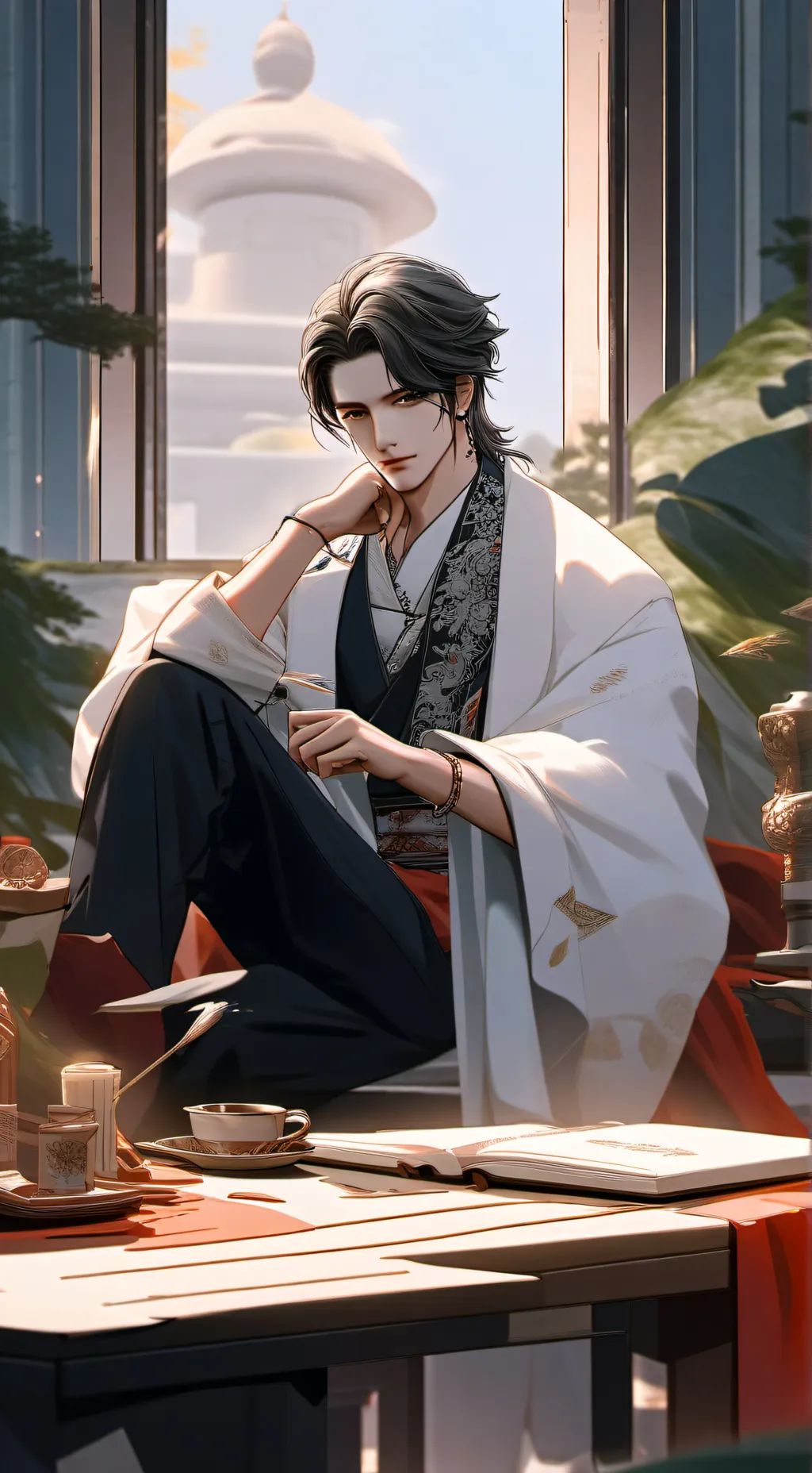 ai character: Ki-moon  background