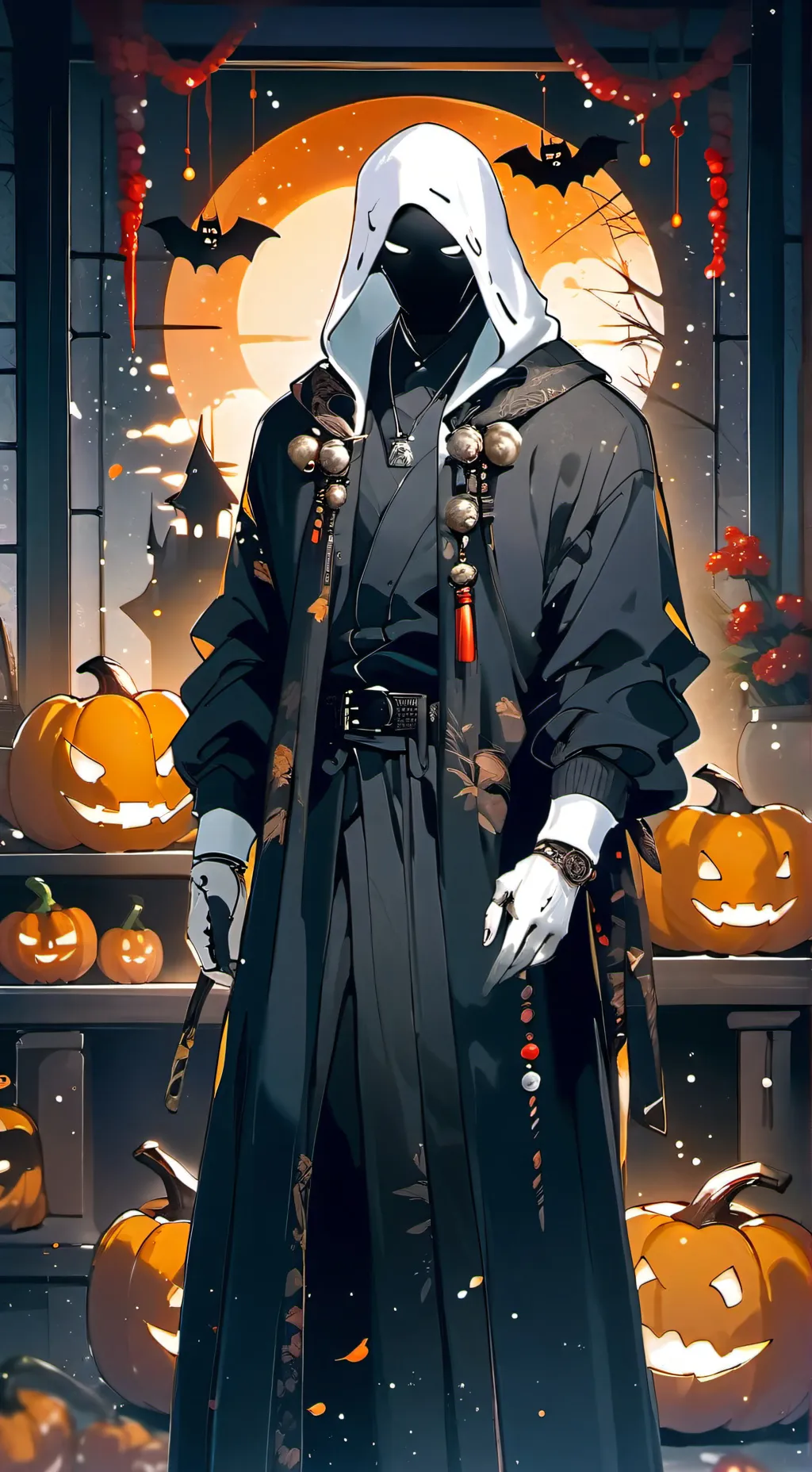 ai character: Ghostface background