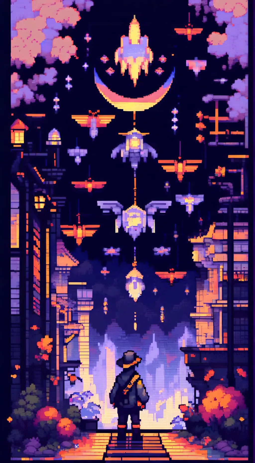 ai character: FPE (green) AU background