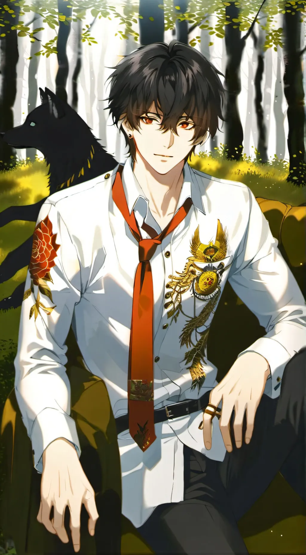 ai character: therian boy  background