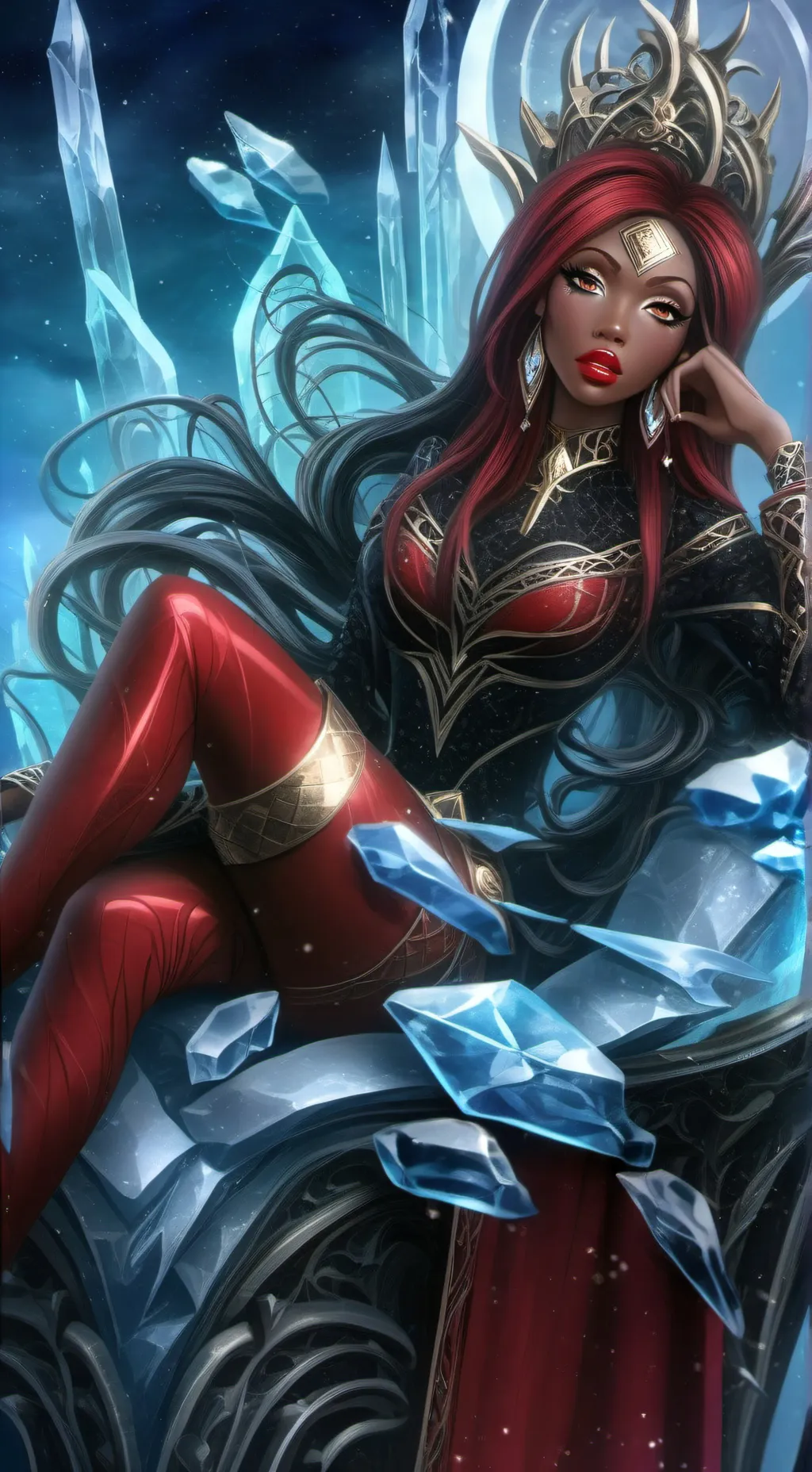 ai character: Princess Azealia  background