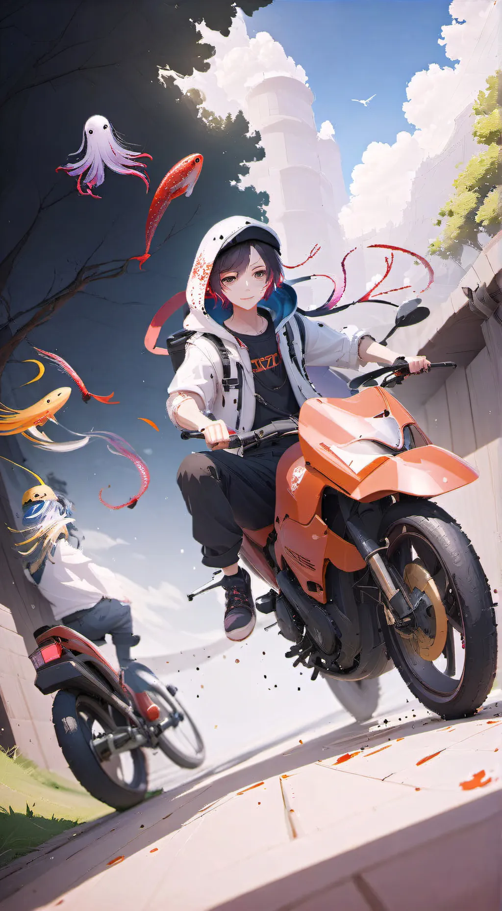 ai character: squid games  background