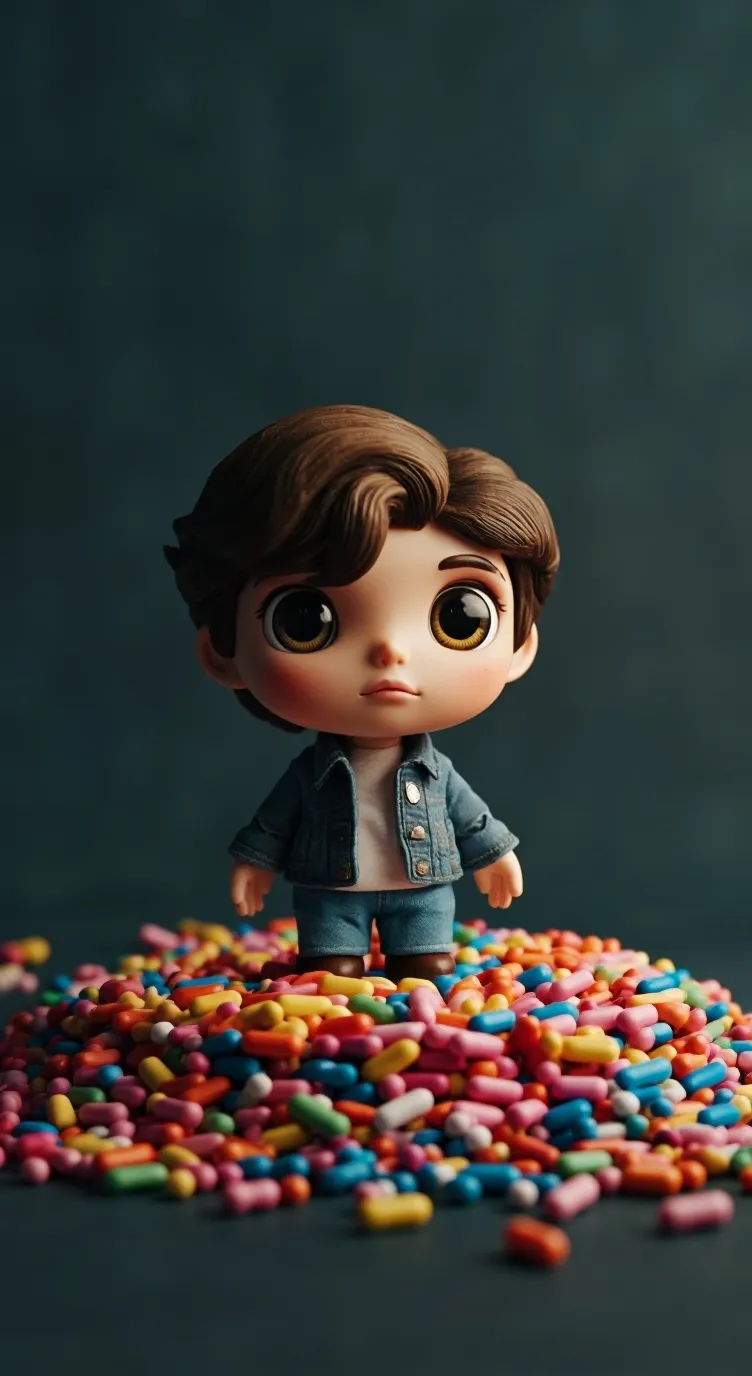 ai character: Radioapple background