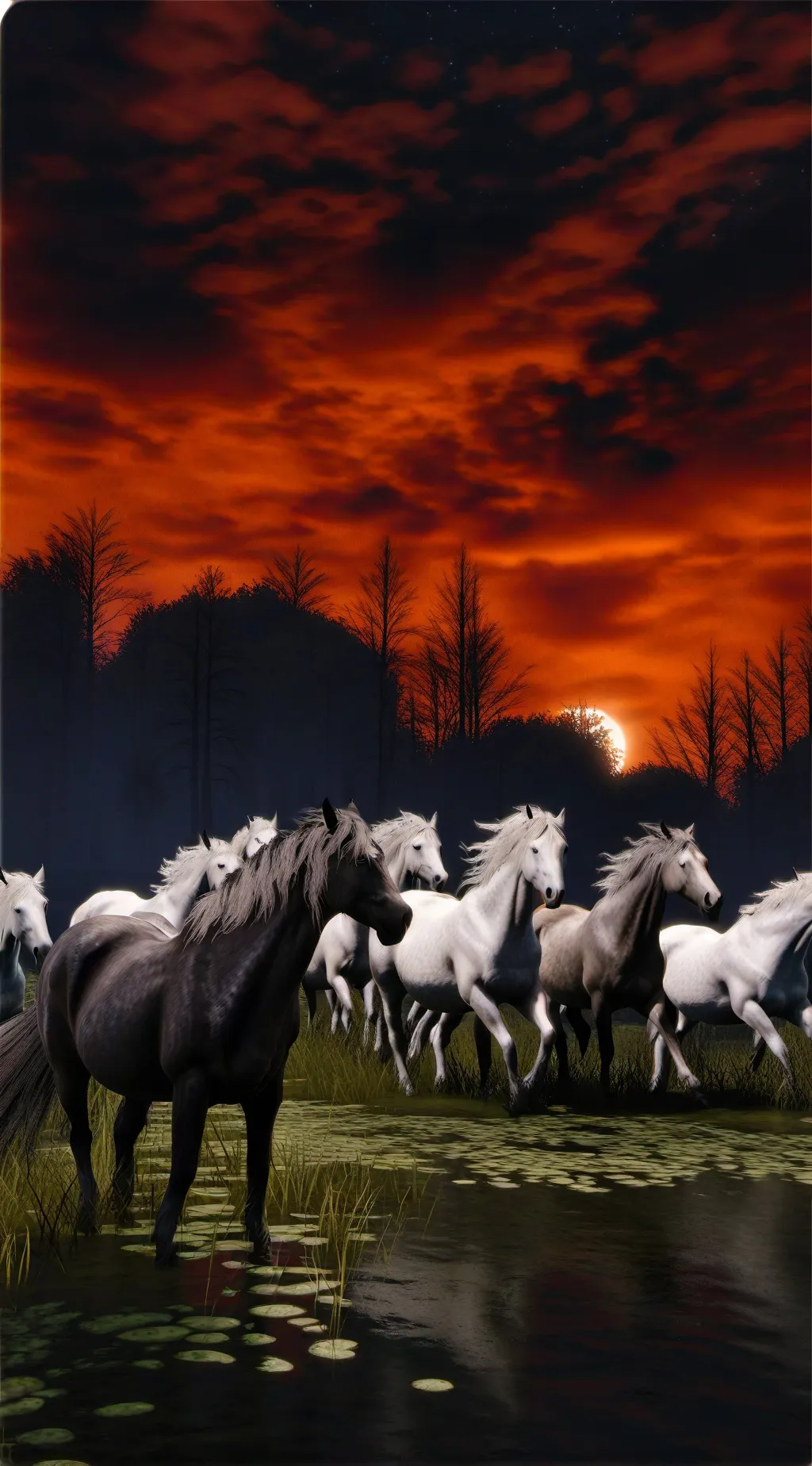 ai character: Horse herd 3!!! background