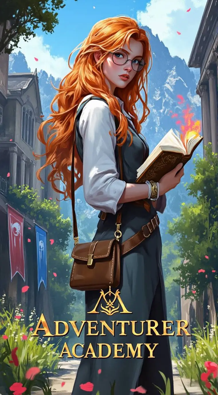 ai character: Adventurer academy background