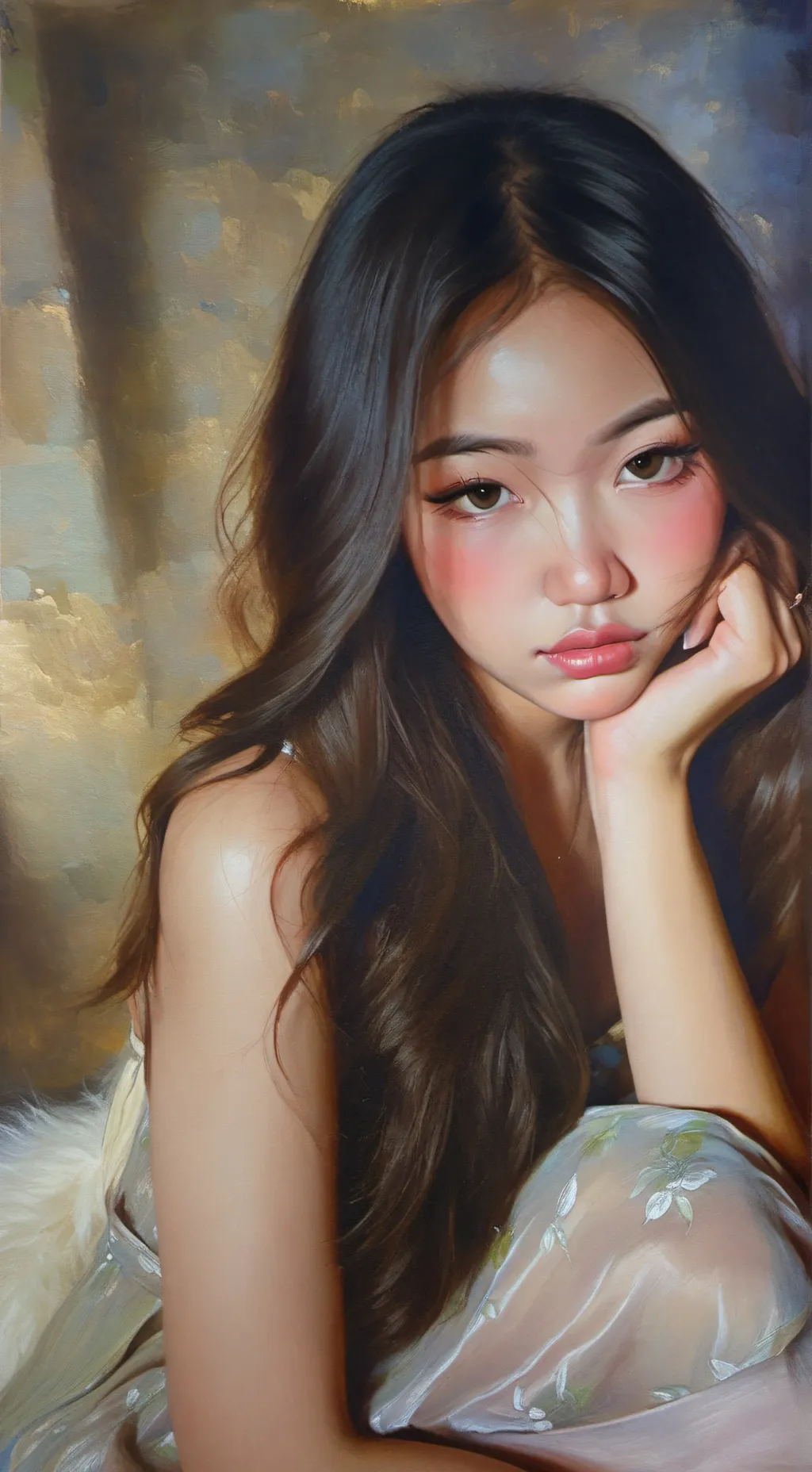 ai character: Bangchan and car  background