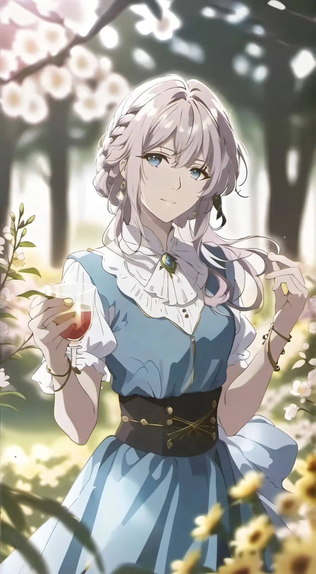 ai character: Wenda la buena  background