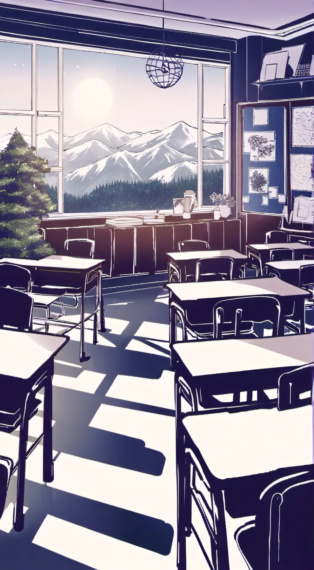 ai character: School (Hawaiian) background