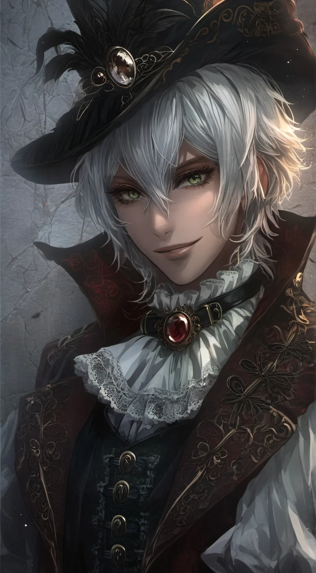 ai character: darkness background