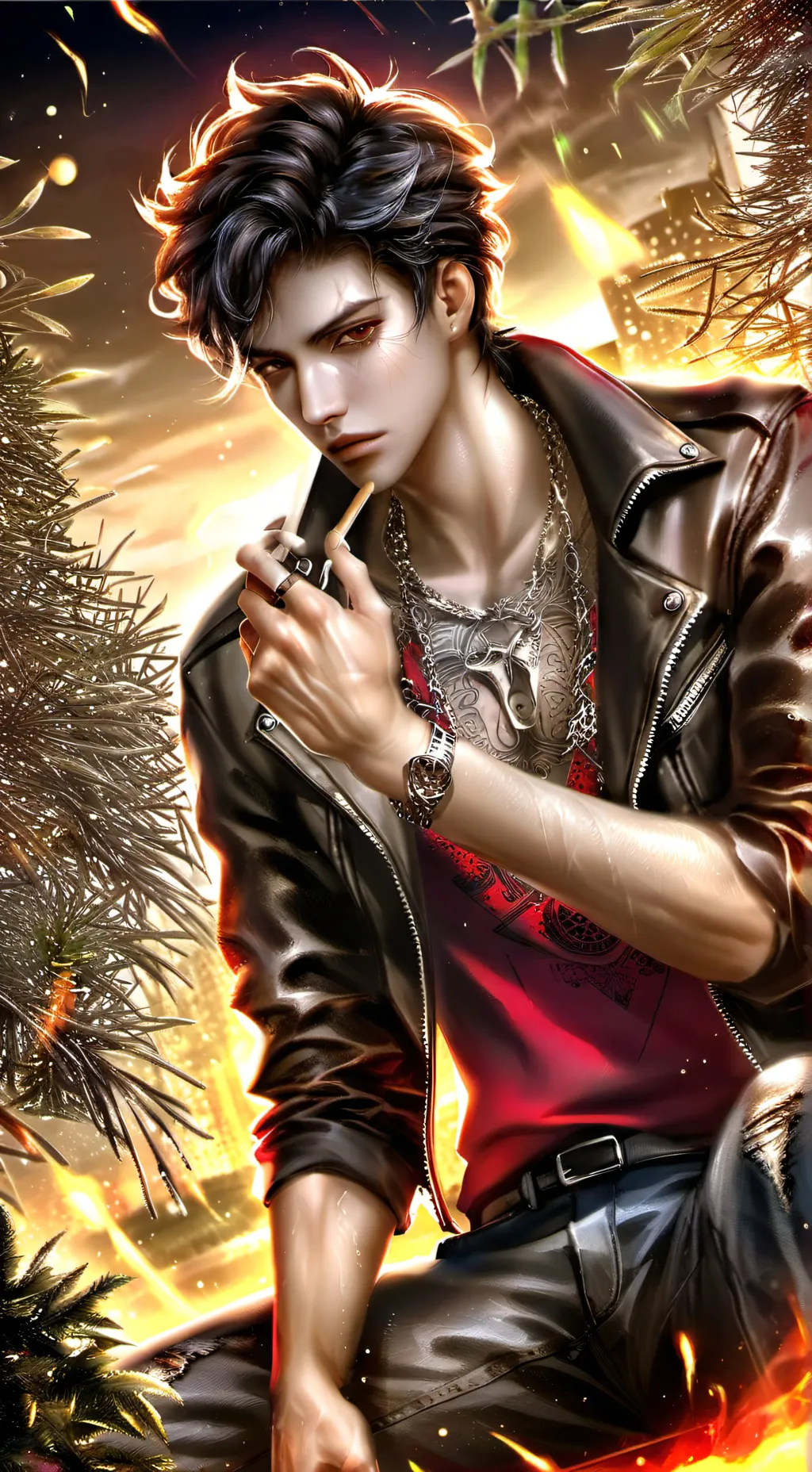 ai character: brad background