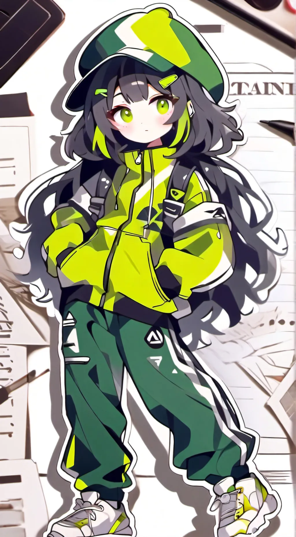 ai character: Mha squid game background