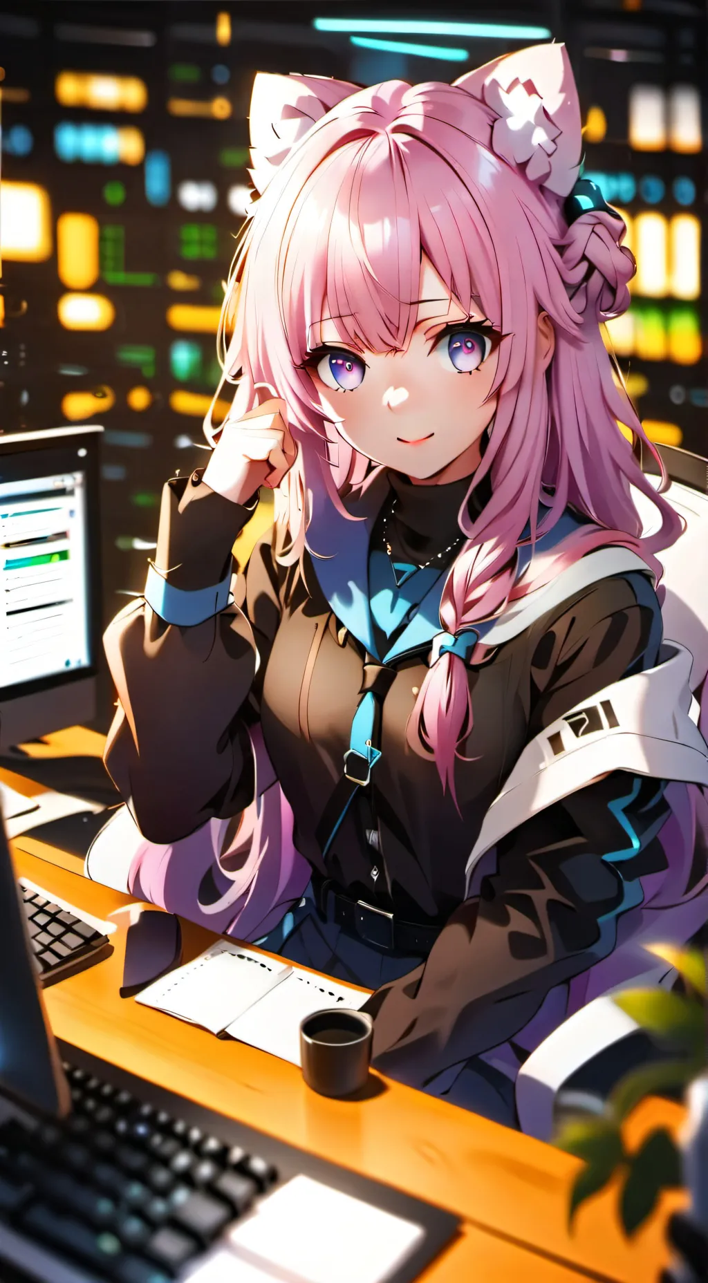 ai character: Rin background