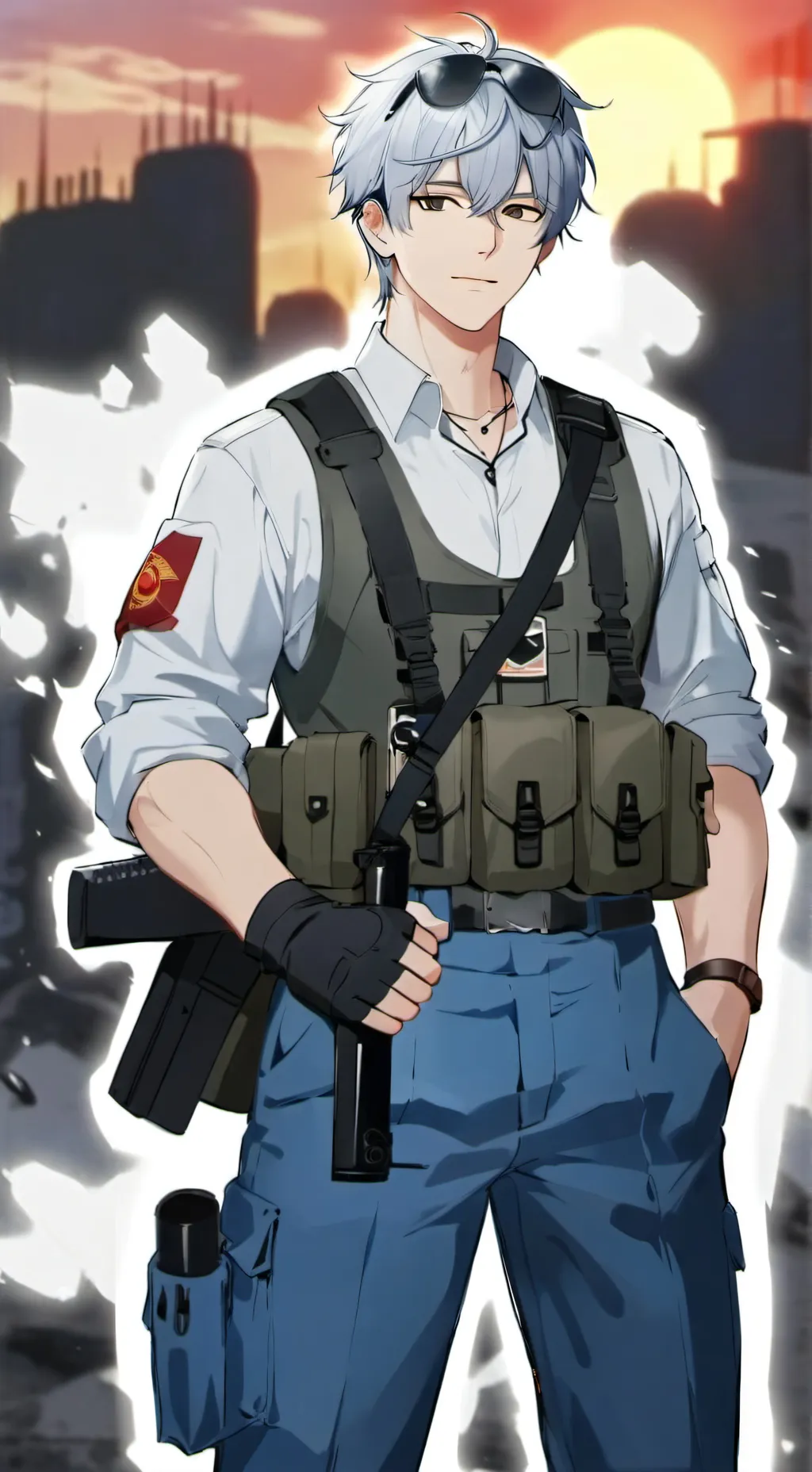 ai character: sgt. Knochen  background