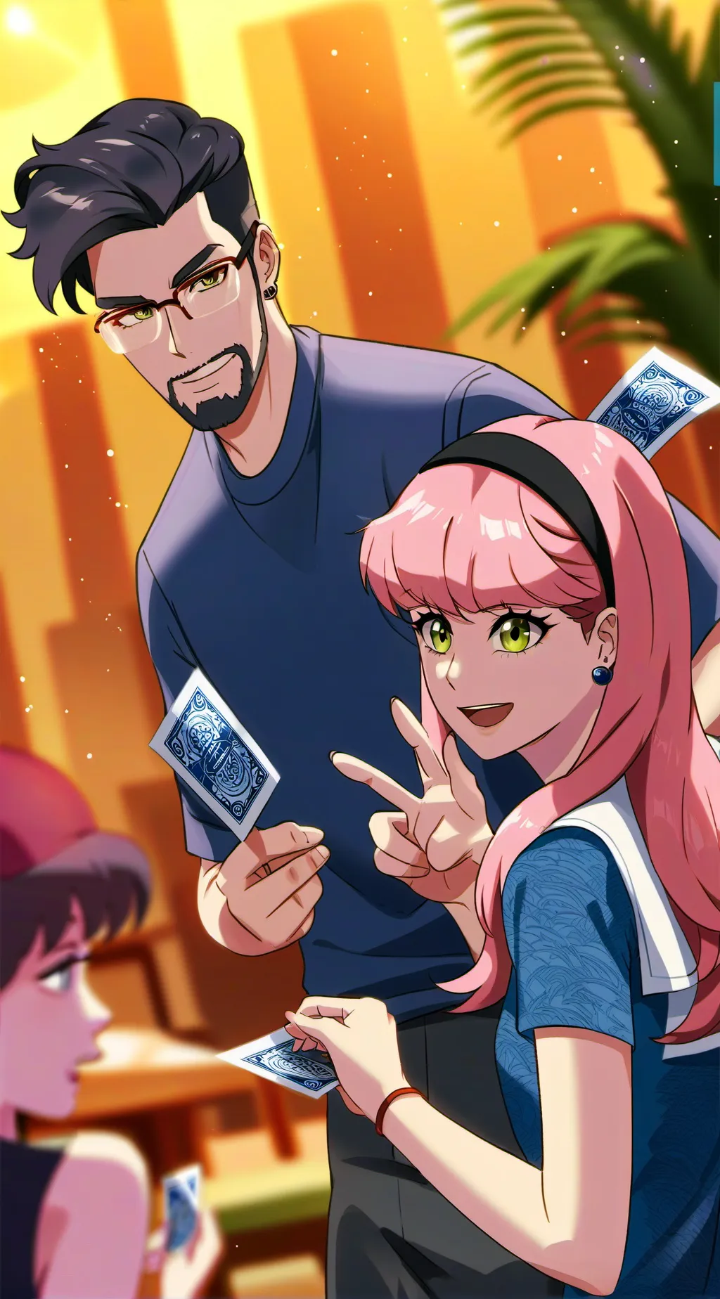 ai character: Sprunki T or D background