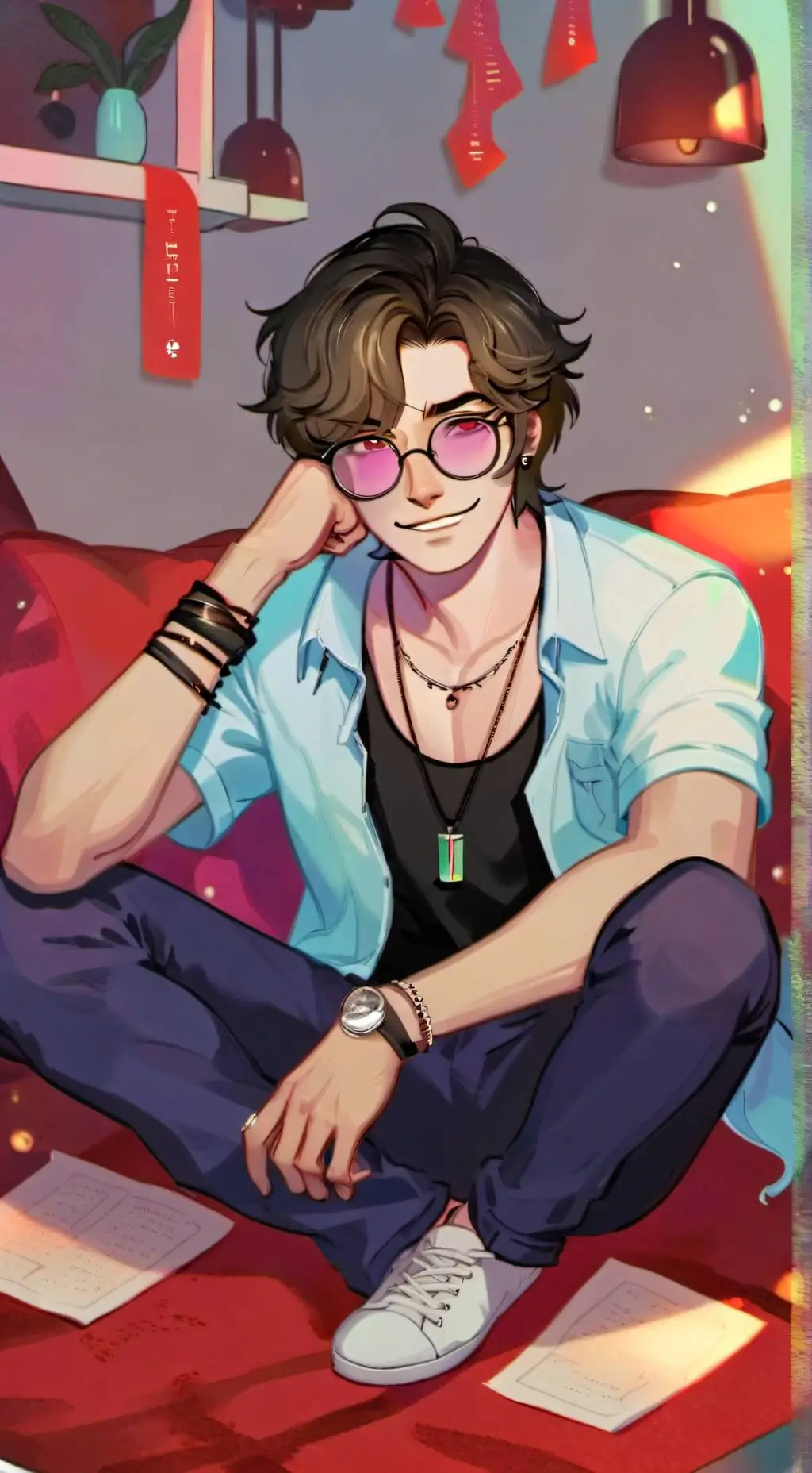 ai character: Afton family  background