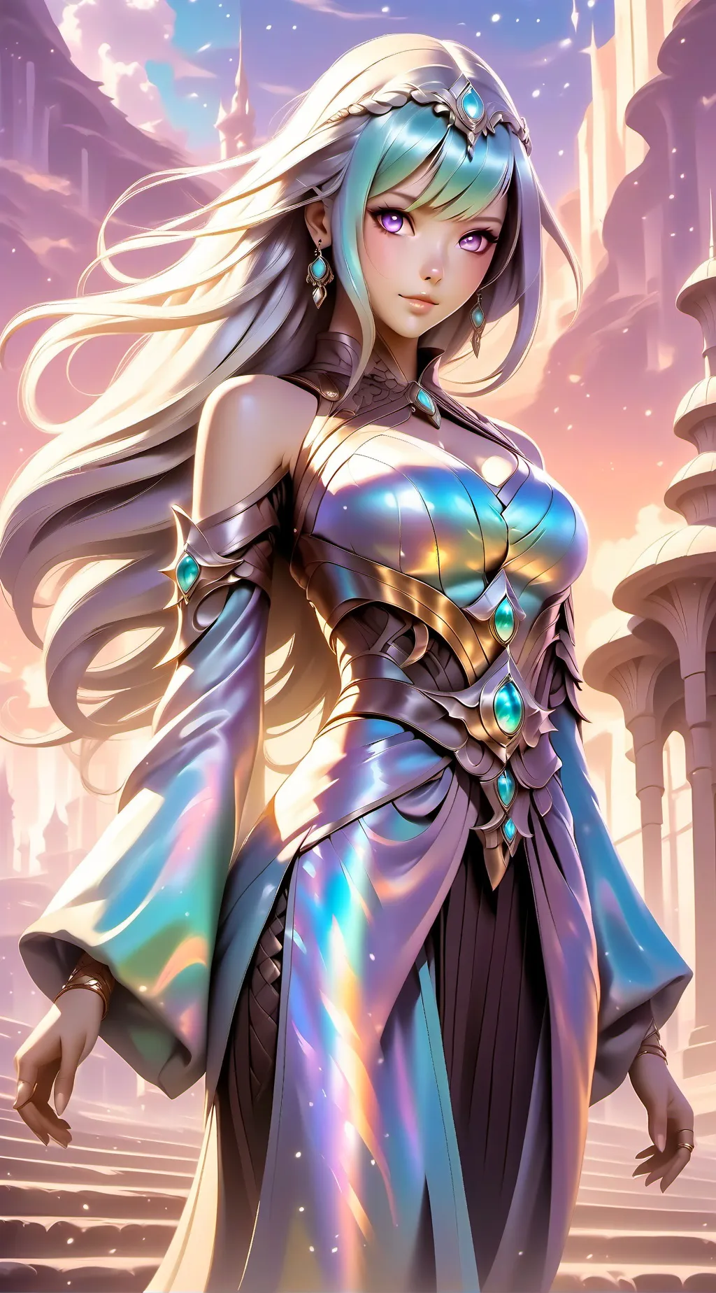 ai character: luniti background