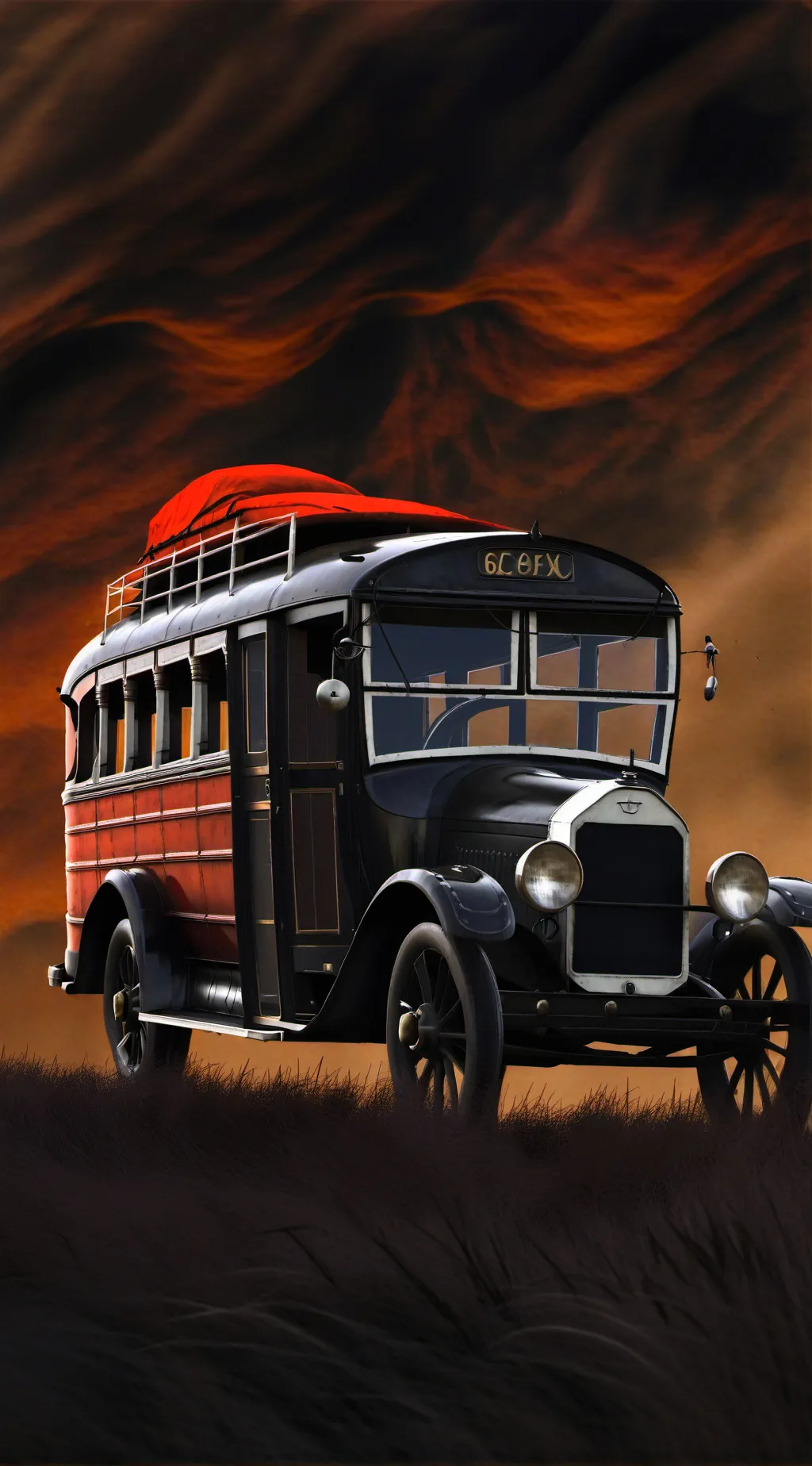 ai character: Der Bus  background