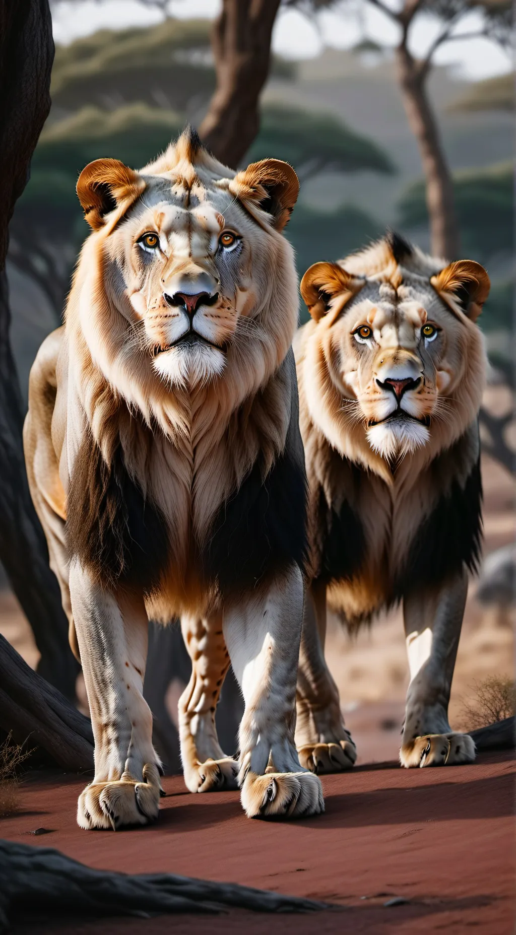 ai character: Mufasa-Lion King background