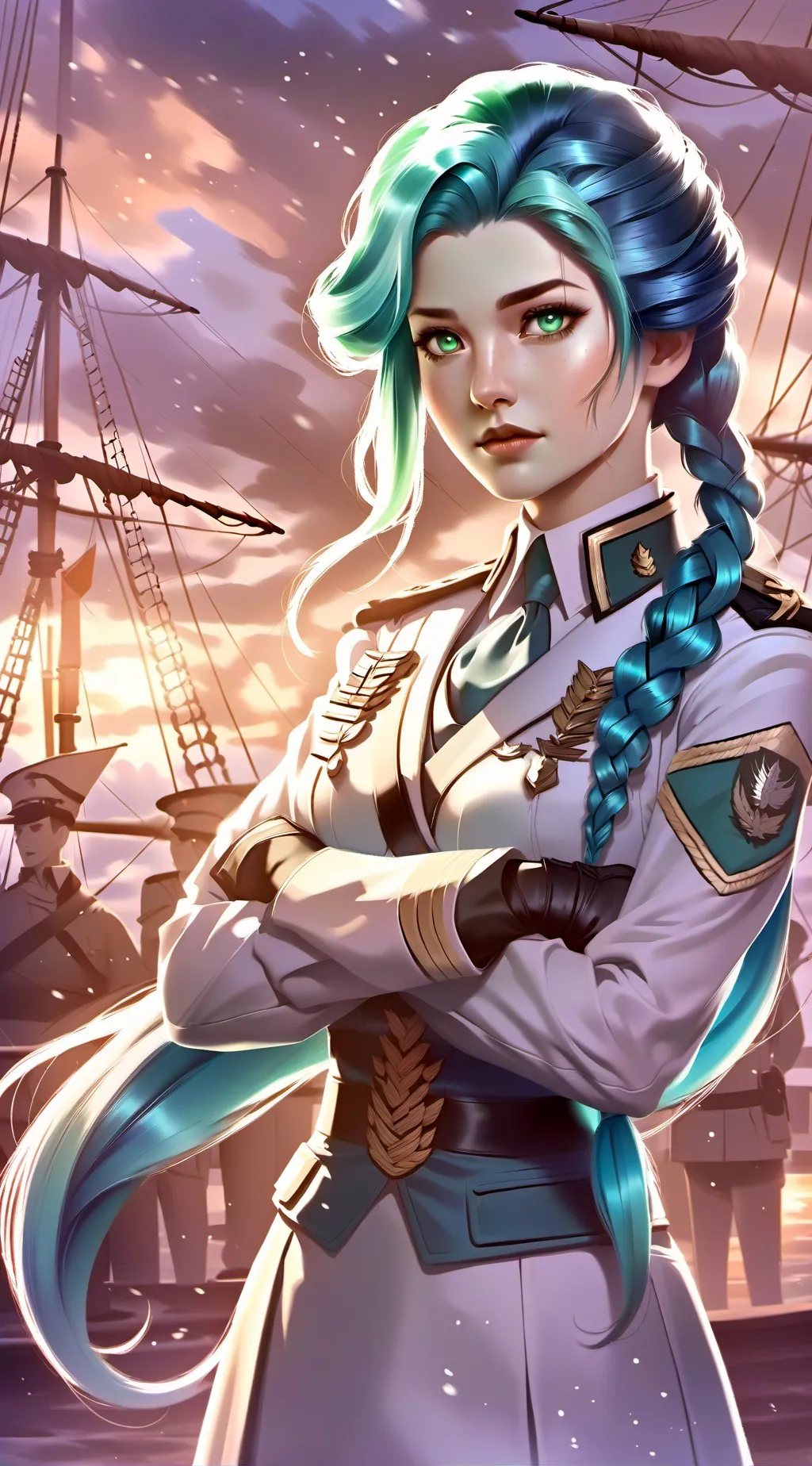 ai character: LT.strom Armstrong background