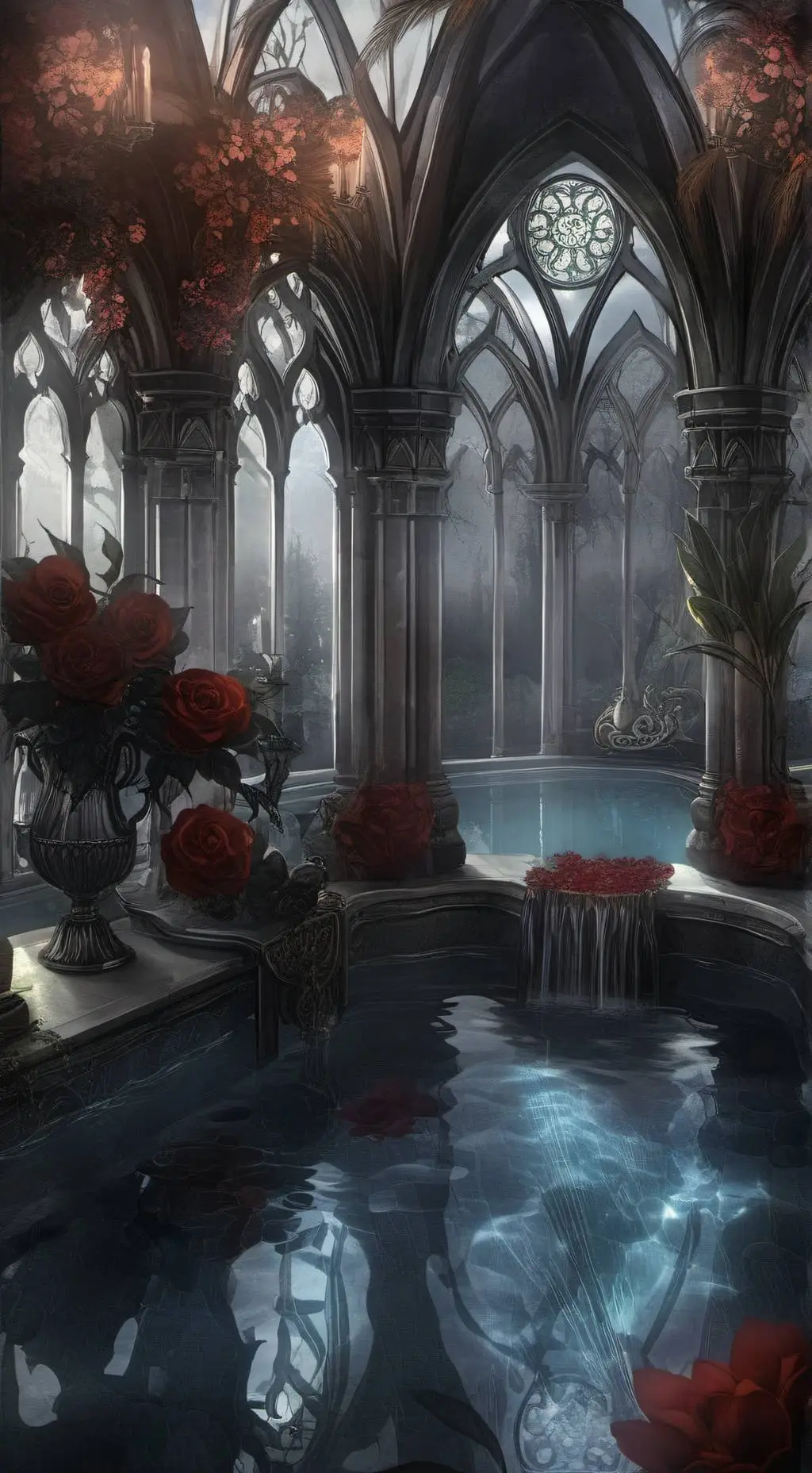 ai character: MMI pool background