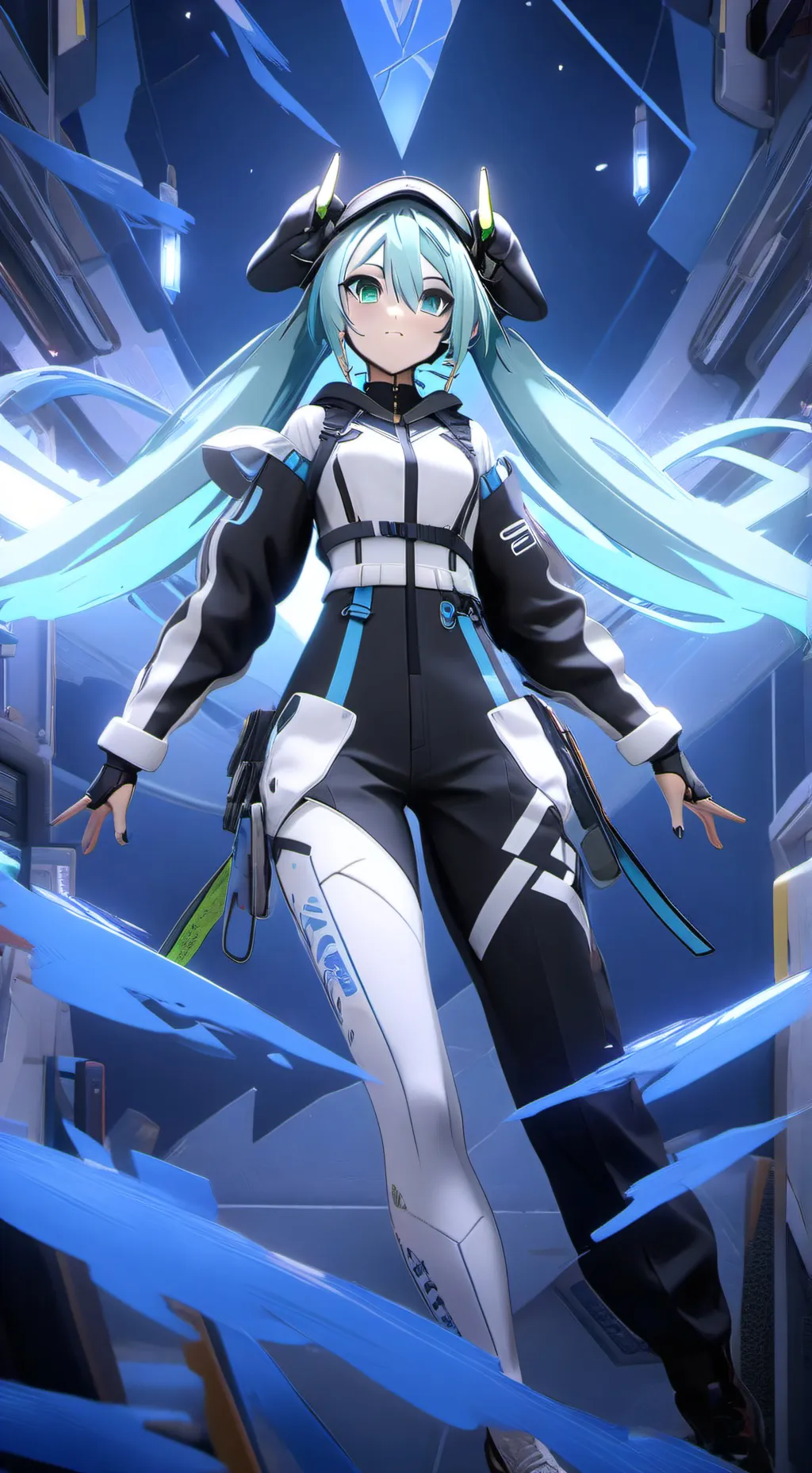 ai character: HH x Hatsune Miku  background