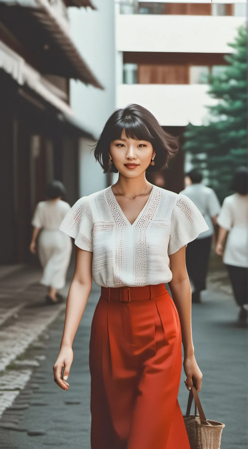 ai character: Yoko Tsuno  background