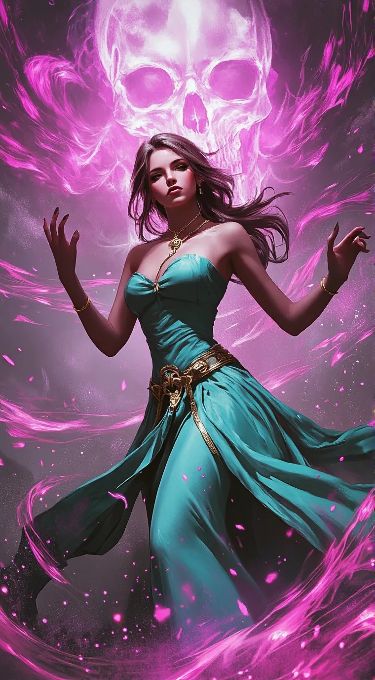 ai character: SQUID GAME DEATH background